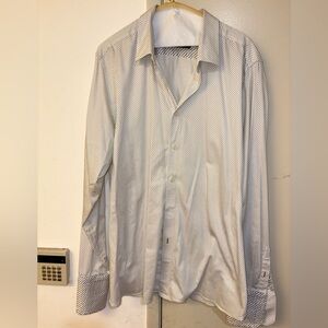 Ted Baker White and Black Patterned Shirt